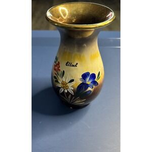 6 Inch Hand Painted Vase From German Town Of Ettal.  European Pottery And Glass